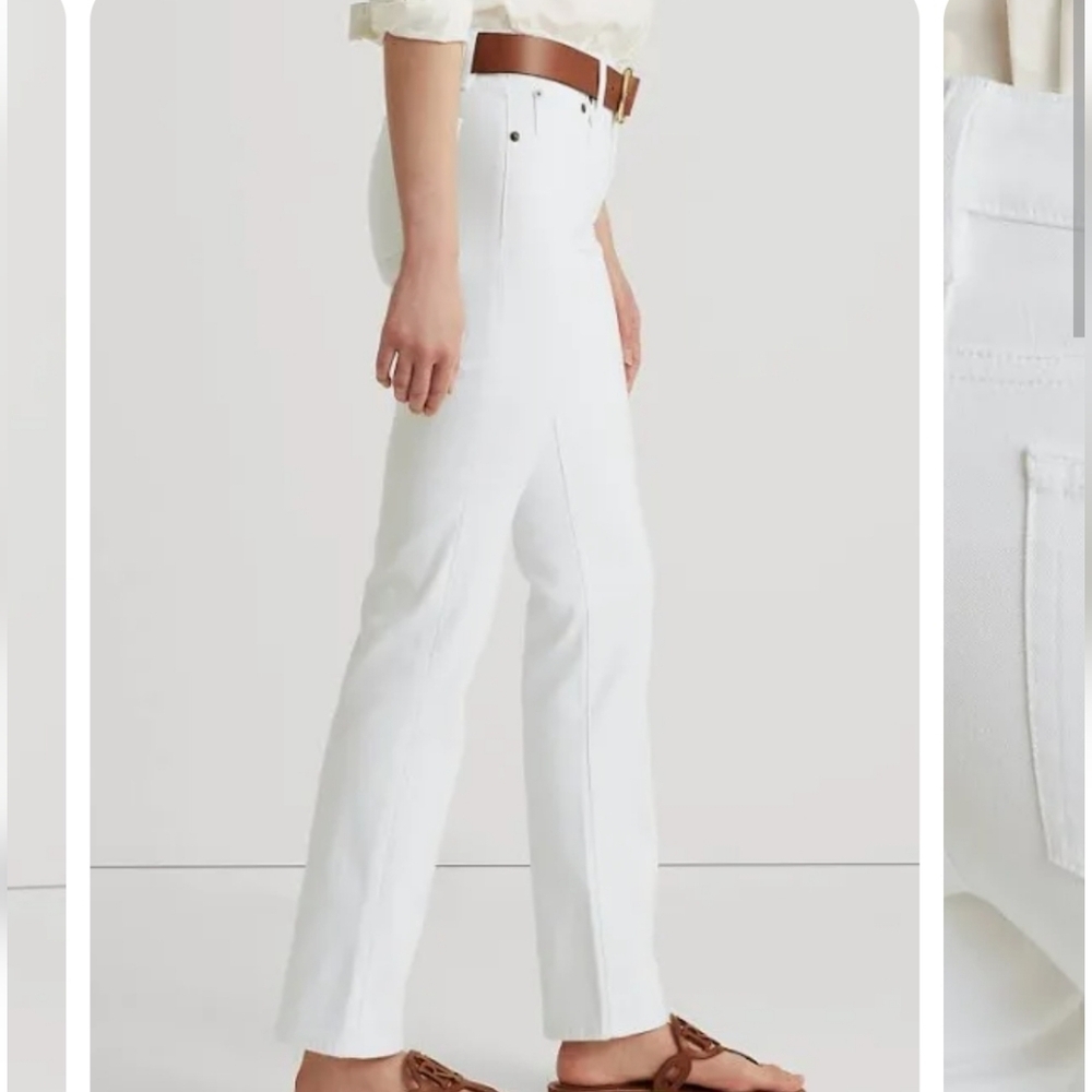 Lauren Ralph Lauren Classic Straight Jeans Women's Size 8 Petite White